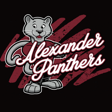  Panther with "Alexander Panthers" in script.